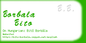 borbala bito business card